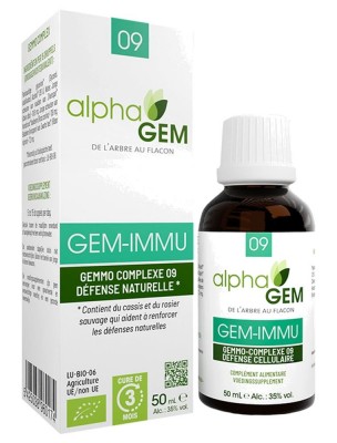 Image de Gem-Immu Complexe n°09 Bio - Immunité 50 ml - Alphagem depuis Commandez les produits AlphaGEM à l'herboristerie Louis