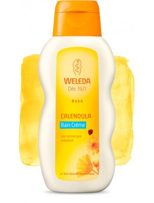Image de Calendula Baby Bath Cream - Gently cleanses and cares for your baby 200 ml Weleda depuis Range dedicated to the soft skin of babies