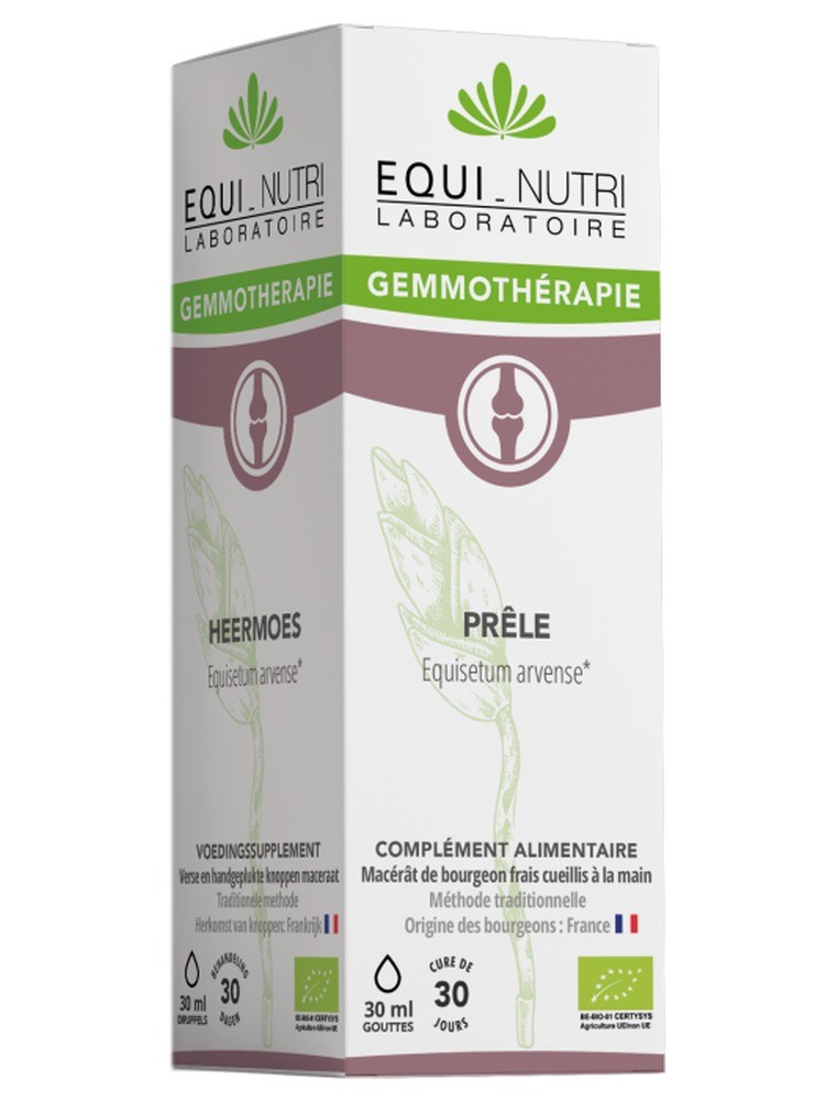 Image principale de la modale pour Prêle Macérat de Jeune Tissu Bio - Reminéralisation 30 ml - Equi-Nutri