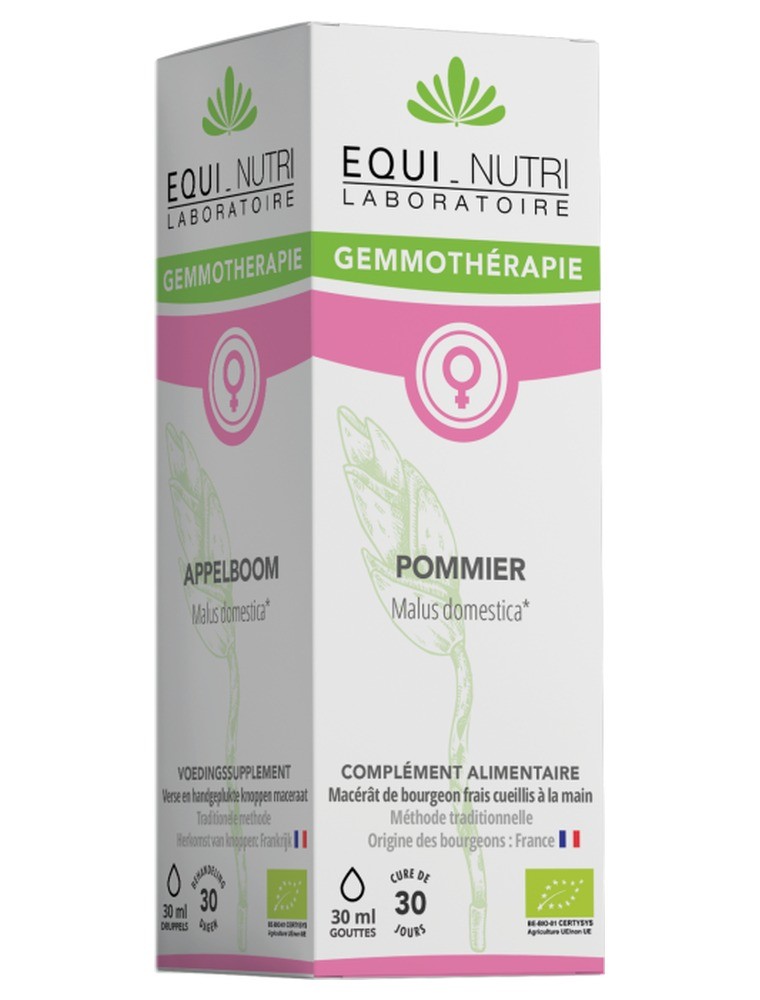 Image principale de la modale pour Pommier Macérat de Bourgeon Bio - Femme et Stress 30 ml - Equi-Nutri