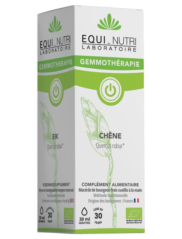 Image principale de la modale pour Chêne Macérat de Bourgeon Bio - Homme et Tonus 30 ml - Equi-Nutri