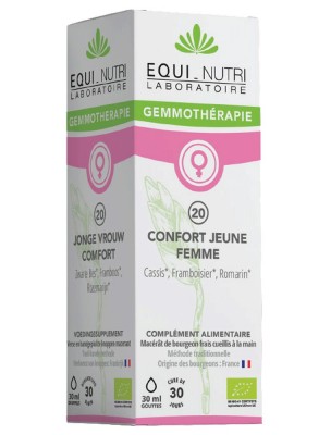 Image de Confort Jeune Femme Complexe n°20 Bio - Cycle Féminin 30 ml - Equi-Nutri depuis Commandez les produits Equi-Nutri à l'herboristerie Louis