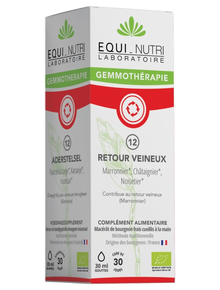 Image principale de la modale pour Retour Veineux Complexe n°12 Bio - Circulation 30 ml - Equi-Nutri