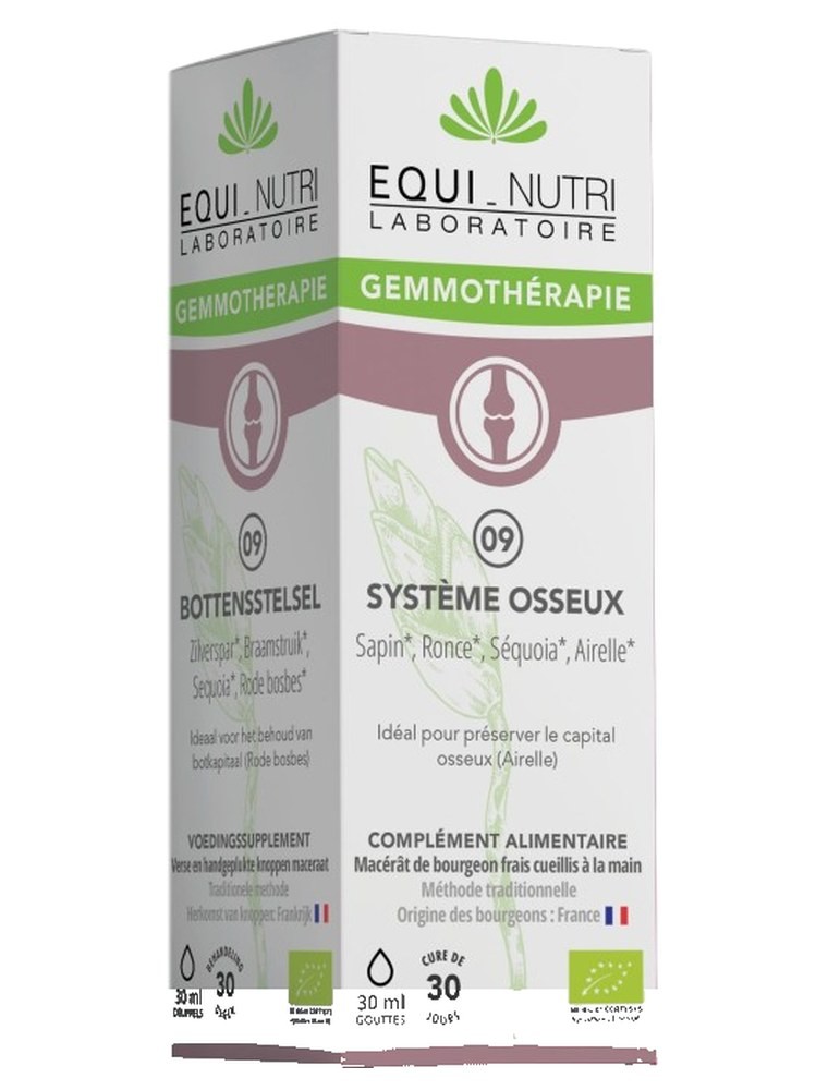 Image principale de la modale pour Système Osseux Complexe n°9 Bio - Capital Osseux 30 ml - Equi-Nutri