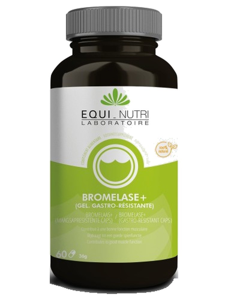 Image principale de la modale pour Bromelase + 300 mg - Digestion 60 gélules - Equi-Nutri