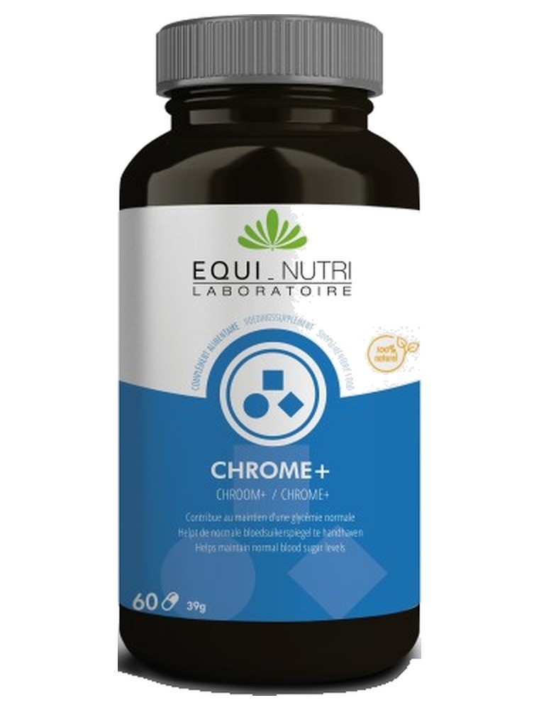Image principale de la modale pour Chrome + 0,3 mg - Glycémie 60 gélules - Equi-Nutri