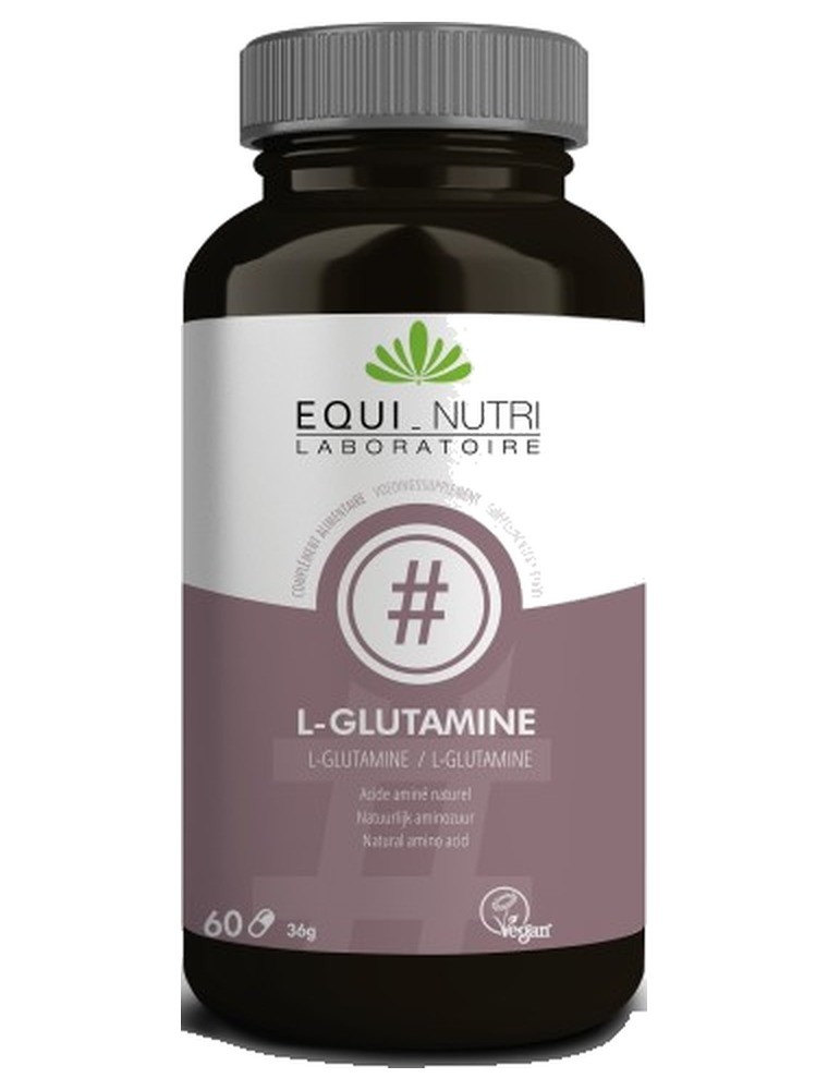 Image principale de la modale pour L-Glutamine 500 mg - 60 gélules - Equi-Nutri