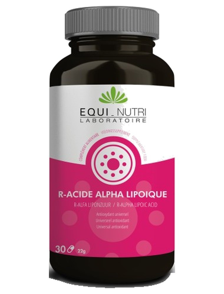 Image principale de la modale pour R-Acide alpha-lipoïque+ 200 mg - 30 gélules - Equi-Nutri
