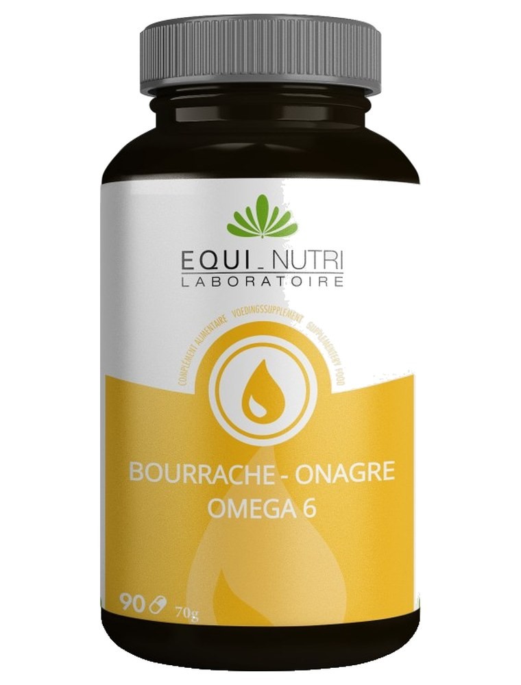Image principale de la modale pour Bourrache - Onagre (oméga 6) - 90 capsules - Equi-Nutri
