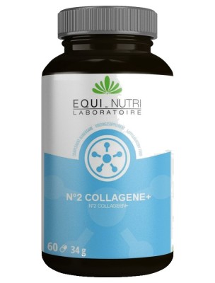 Image de N°2 Collagène+ membrane d'œuf et prêle - 60 gélules - Equi-Nutri depuis Commandez les produits Equi-Nutri à l'herboristerie Louis