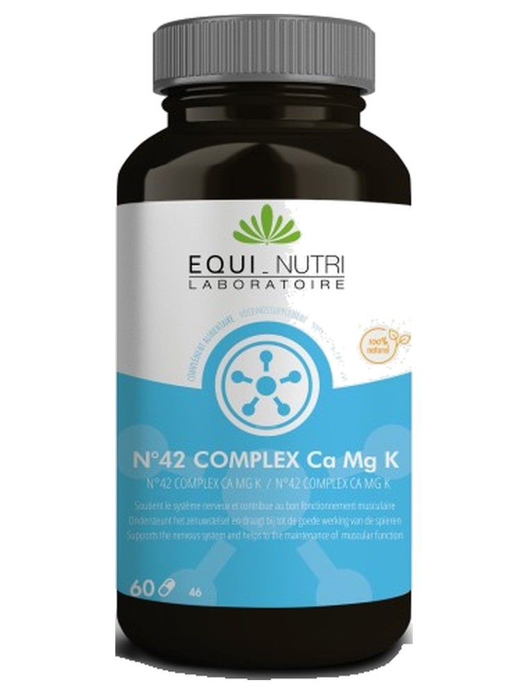 Image principale de la modale pour N°42 Calcium Magnésium Potassium - 60 gélules - Equi-Nutri