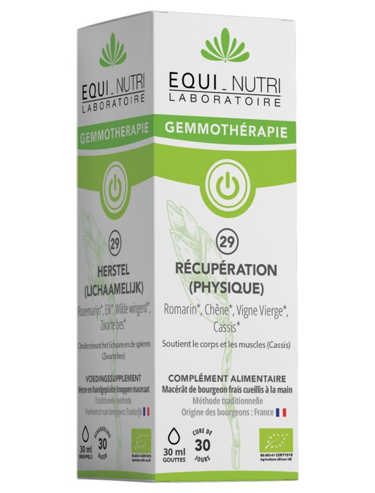 Image principale de la modale pour Récupération (Physique) n°29 Bio - Articulations et Muscles 30 ml - Equi-Nutri