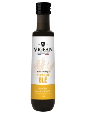 Image de Germe de Blé - Huile Végétale 250 ml - Vigean depuis Vigean : huiles vierges bio pressées à froid, maître huilier