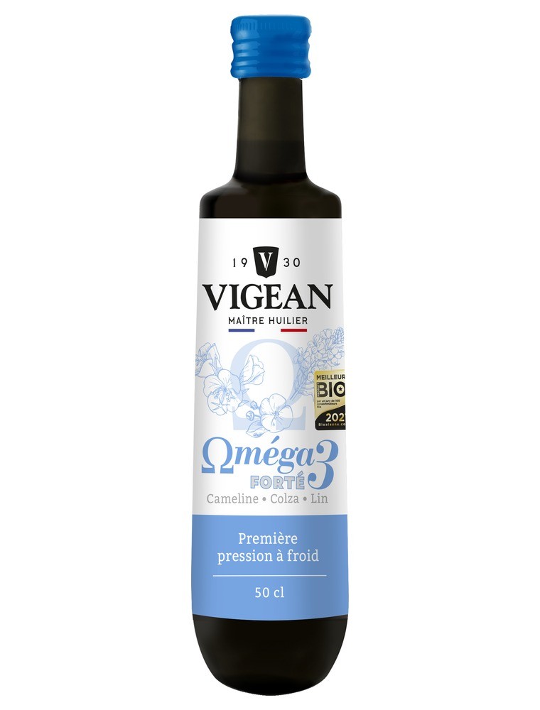 Image principale de la modale pour Oméga 3 Forté Bio - Huile Végétale 500 ml - Vigean