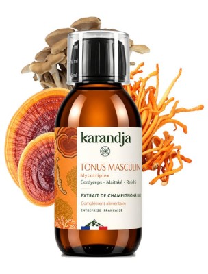 Image de Mycotriplex Tonus Masculin Bio - Extraits Aqueux de Champignons 150 ml - Karandja depuis Commandez les produits Karandja à l'herboristerie Louis