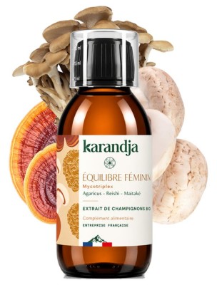 Image de Mycotriplex Equilibre Féminin Bio - Extraits Aqueux de Champignons 150 ml - Karandja depuis Commandez les produits Karandja à l'herboristerie Louis