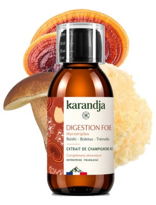Image de Mycotriplex Digestion Foie Bio - Extraits Aqueux de Champignons 150 ml - Karandja depuis Commandez les produits Karandja à l'herboristerie Louis