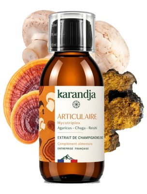 Image de Mycotriplex Articulaire Bio - Extraits Aqueux de Champignons 150 ml - Karandja depuis Commandez les produits Karandja à l'herboristerie Louis
