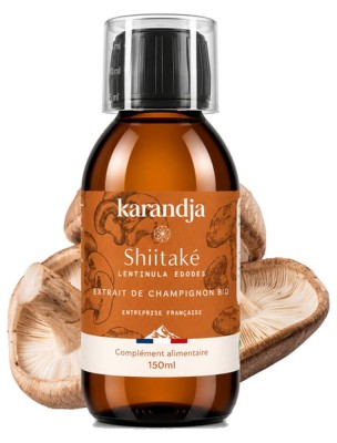 Image de Shiitaké Bio - Extrait Aqueux de Champignons 150 ml - Karandja depuis Commandez les produits Karandja à l'herboristerie Louis
