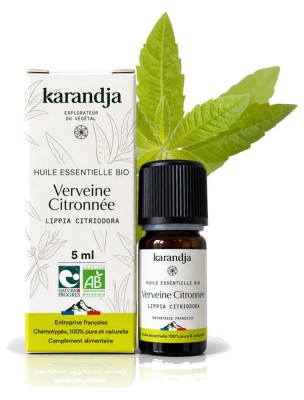 Image de Verveine Citronnée Bio - Huile essentielle de Lippia citriodora 5 ml - Karandja depuis Commandez les produits Karandja à l'herboristerie Louis