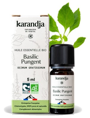 Image de Basilic Pungent Bio - Huile Essentielle d'Ocimum gratissimum 5 ml - Karandja depuis Commandez les produits Karandja à l'herboristerie Louis