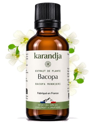 Image de Bacopa Bio - Teinture-Mère de Bacopa monnieri 50 ml - Karandja depuis Commandez les produits Karandja à l'herboristerie Louis