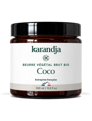 Image 84616 supplémentaire pour Beurre de Coco Brut Bio - Soin de la Peau 100 ml - Karandja