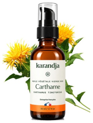 Image de Carthame Bio - Huile Végétale de Carthamus tinctorius 50 ml - Karandja depuis Commandez les produits Karandja à l'herboristerie Louis