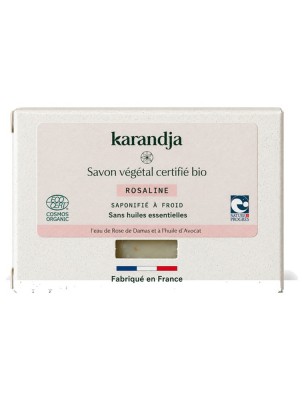 Image de Savon Rosaline Bio - Savon Sans Huiles Essentielles 100g - Karandja depuis Commandez les produits Karandja à l'herboristerie Louis