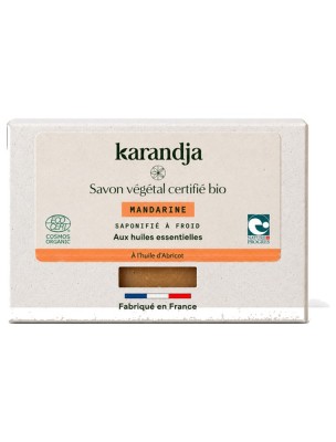 Image de Savon Mandarine Bio - Savon Aux Huiles Essentielles 100g - Karandja depuis Commandez les produits Karandja à l'herboristerie Louis