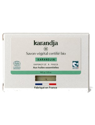 Image de Savon Karandjin Bio - Savon Aux Huiles Essentielles 100g - Karandja depuis Commandez les produits Karandja à l'herboristerie Louis