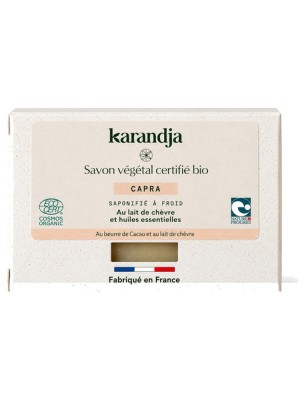 Image de Savon Capra Bio - Savon au Lait de chèvre et Aux Huiles Essentielles 100g - Karandja depuis Commandez les produits Karandja à l'herboristerie Louis