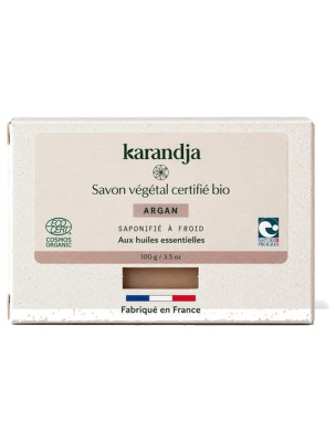 Image 84695 supplémentaire pour Savon Argan Bio - Savon Aux Huiles Essentielles 100g - Karandja