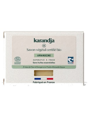 https://www.louis-herboristerie.com/84701-home_default/savon-amandine-bio-savon-sans-huiles-essentielles-100g-karandja.jpg Image 84701 supplémentaire pour Savon Amandine Bio - Savon Sans Huiles Essentielles 100g - Karandja
