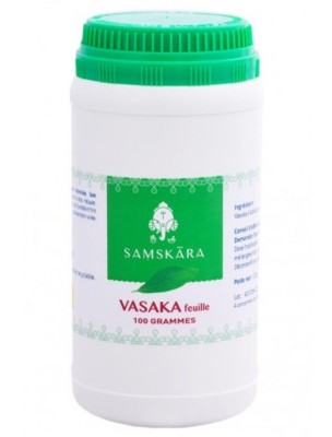 Image de Vasaka feuille poudre - Respiration 100g - Samskara depuis Commandez les produits Samskara à l'herboristerie Louis
