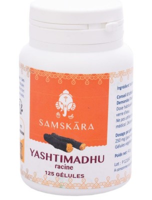 Image de Yashtimadhu racine - Digestion 125 gélules - Samskara depuis Commandez les produits Samskara à l'herboristerie Louis