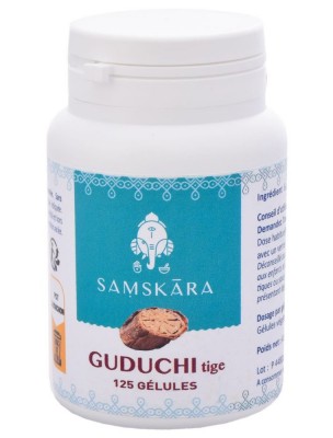 Image de Guduchi tige - Défenses naturelles 125 gélules - Samskara depuis Commandez les produits Samskara à l'herboristerie Louis