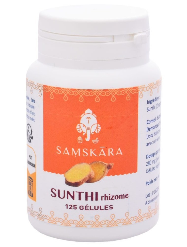 Image principale de la modale pour Sunthi rhizome - Digestion 125 gélules - Samskara