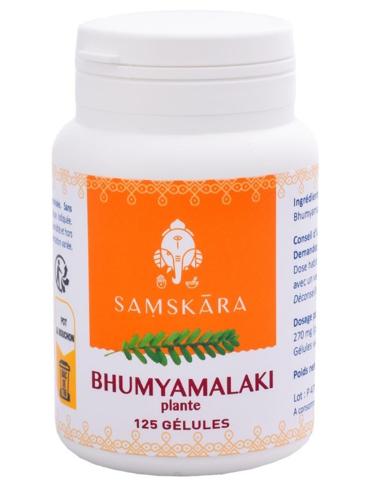 Image principale de la modale pour Bhumyamalaki plante - Digestion et Respiration 125 gélules - Samskara