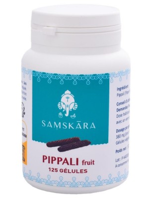Image de Pippali fruit - Digestion 125 gélules - Samskara depuis Commandez les produits Samskara à l'herboristerie Louis