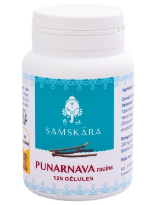 Image de Punarnava racine - Défenses naturelles 125 gélules - Samskara depuis Commandez les produits Samskara à l'herboristerie Louis