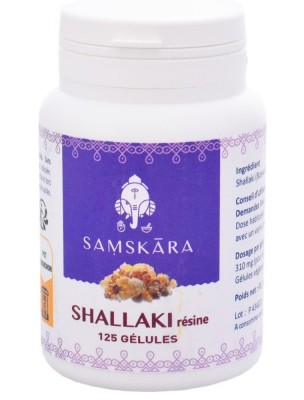 Image de Shallaki résine - Articulations 125 gélules - Samskara depuis Commandez les produits Samskara à l'herboristerie Louis