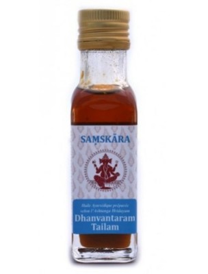Image de Dhanvantaram Tailam - Huile Ayurvédique 100 ml - Samskara depuis Commandez les produits Samskara à l'herboristerie Louis