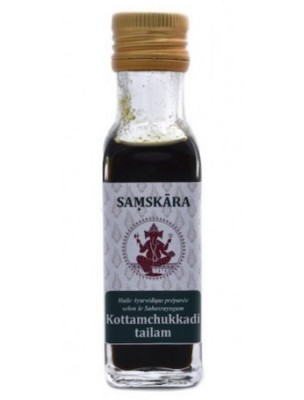 Image de Kottamchukkadi Tailam - Huile Ayurvédique 100 ml - Samskara depuis Commandez les produits Samskara à l'herboristerie Louis
