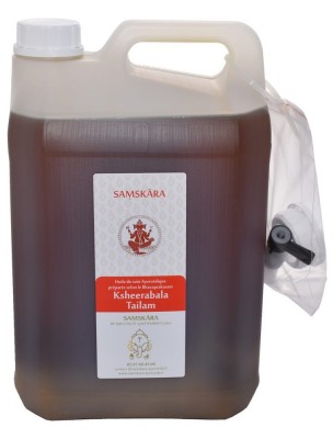 Image de Ksheerabala Tailam - Huile Ayurvédique 5 Litres - Samskara depuis Commandez les produits Samskara à l'herboristerie Louis
