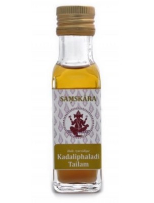 Image de Kadaliphaladi Tailam - Huile Ayurvédique 100 ml - Samskara depuis Commandez les produits Samskara à l'herboristerie Louis