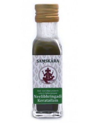 Image de Neelibhringadi Keratailam - Huile Ayurvédique 100 ml - Samskara depuis Commandez les produits Samskara à l'herboristerie Louis
