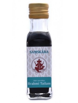 Image de Brahmi Tailam - Huile Ayurvédique 100 ml - Samskara depuis Commandez les produits Samskara à l'herboristerie Louis