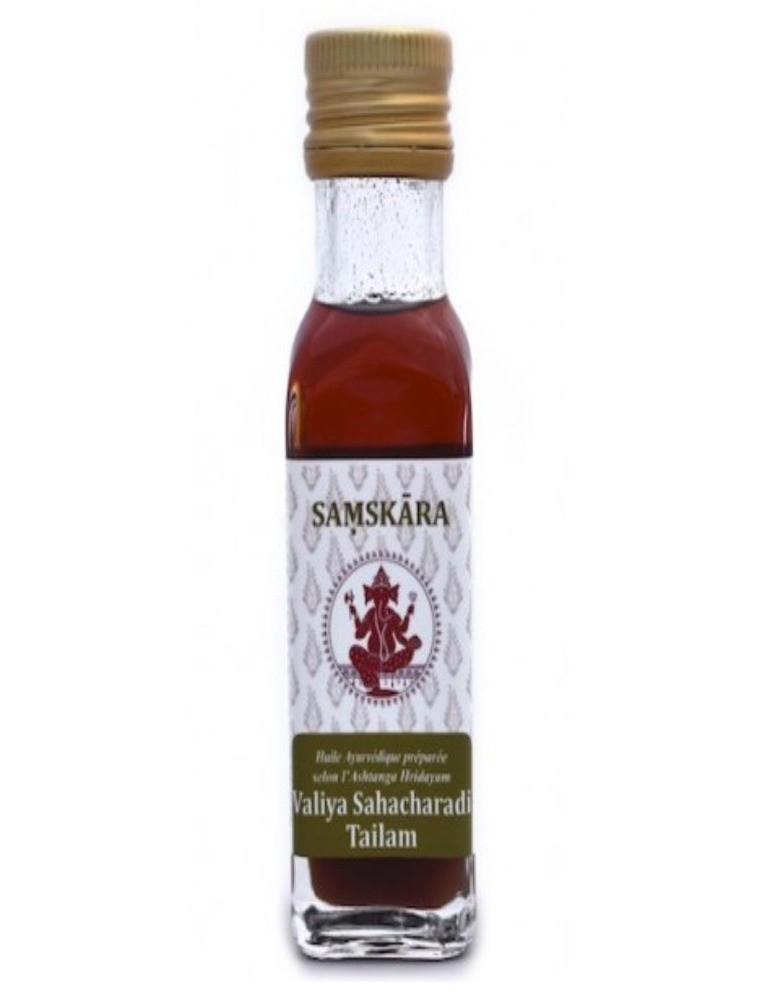 Image principale de la modale pour Valiya Sahacharadi Tailam - Huile Ayurvédique 250 ml - Samskara