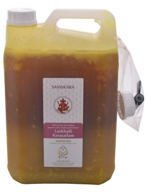 Image de Lakshadi Keratailam - Huile Ayurvédique 5 Litres - Samskara depuis Commandez les produits Samskara à l'herboristerie Louis